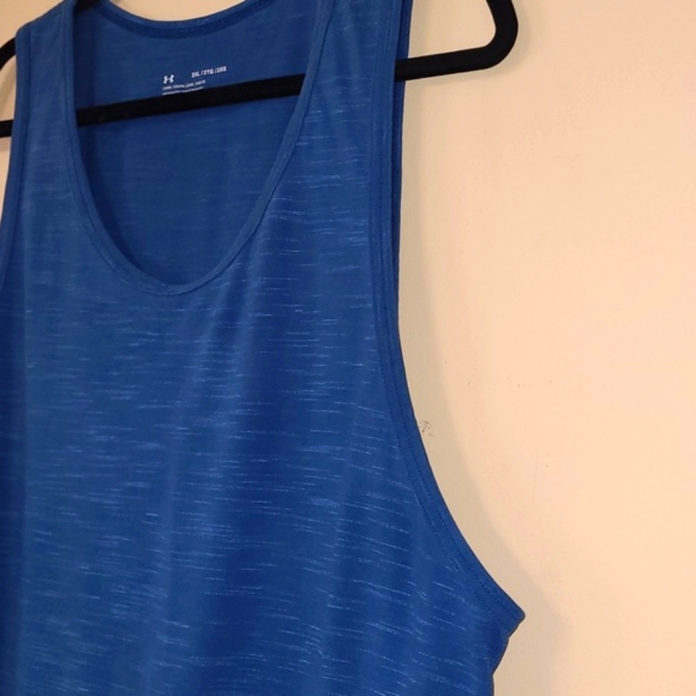 Under Armour Heat Gear, Men's Tank, XXL loose, Blue - Picture 7 of 12